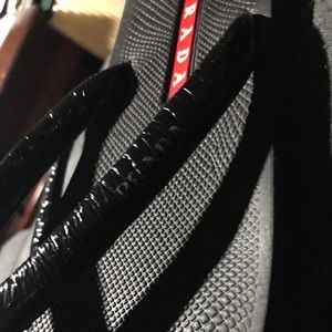 Women’s PRADA Black Flip Flops/ Thong Sz 9.5